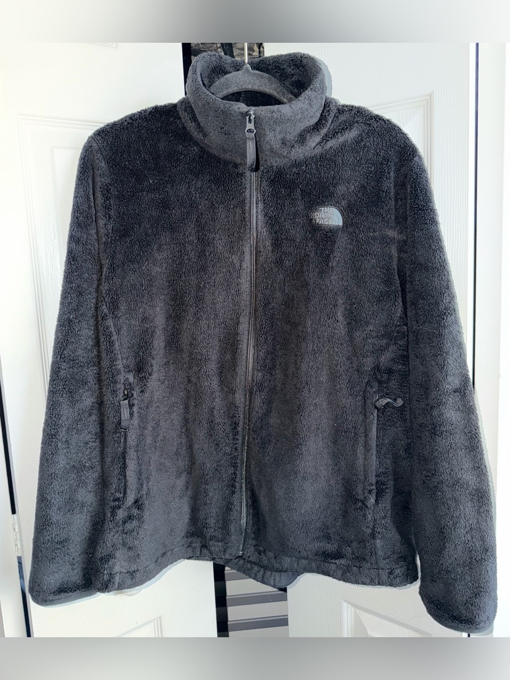 The North Face Women’s Charcoal Black Plush Fleece Jacket